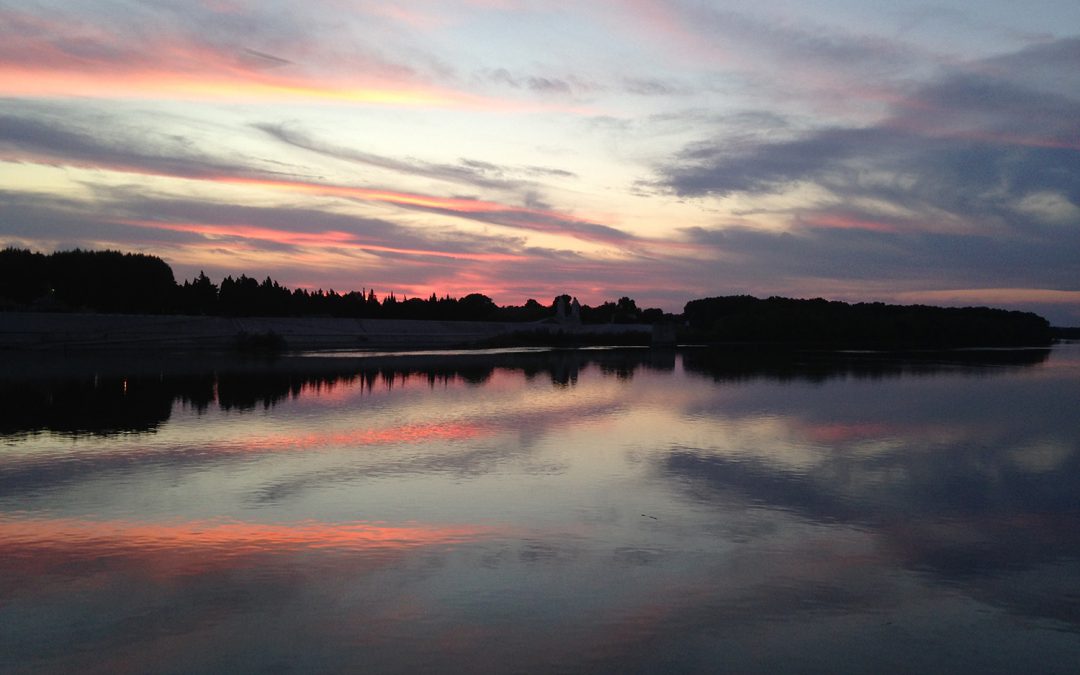 Coucher de soleil Arles